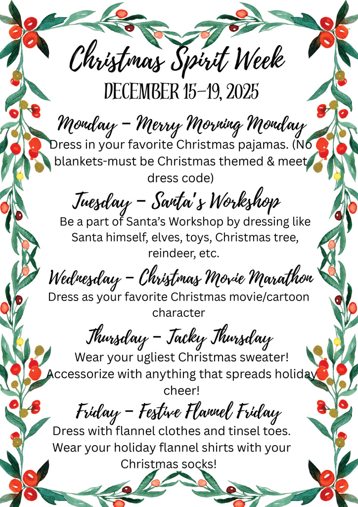 MS Christmas Spirit Week