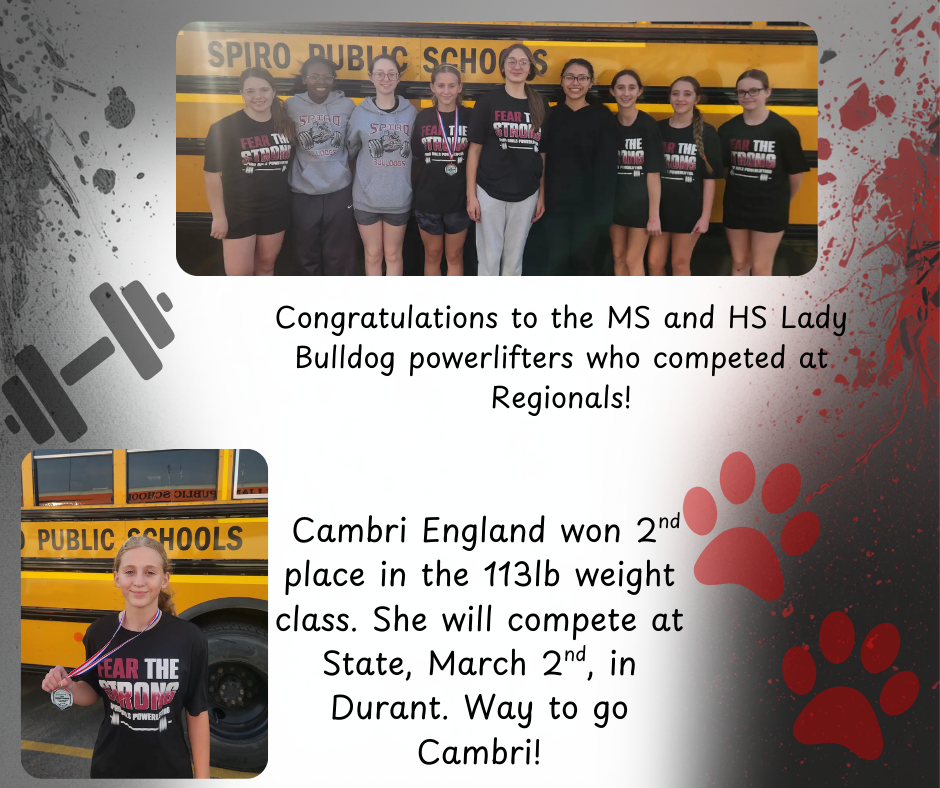 Lady Bulldogs Powerlifting Regionals 2026