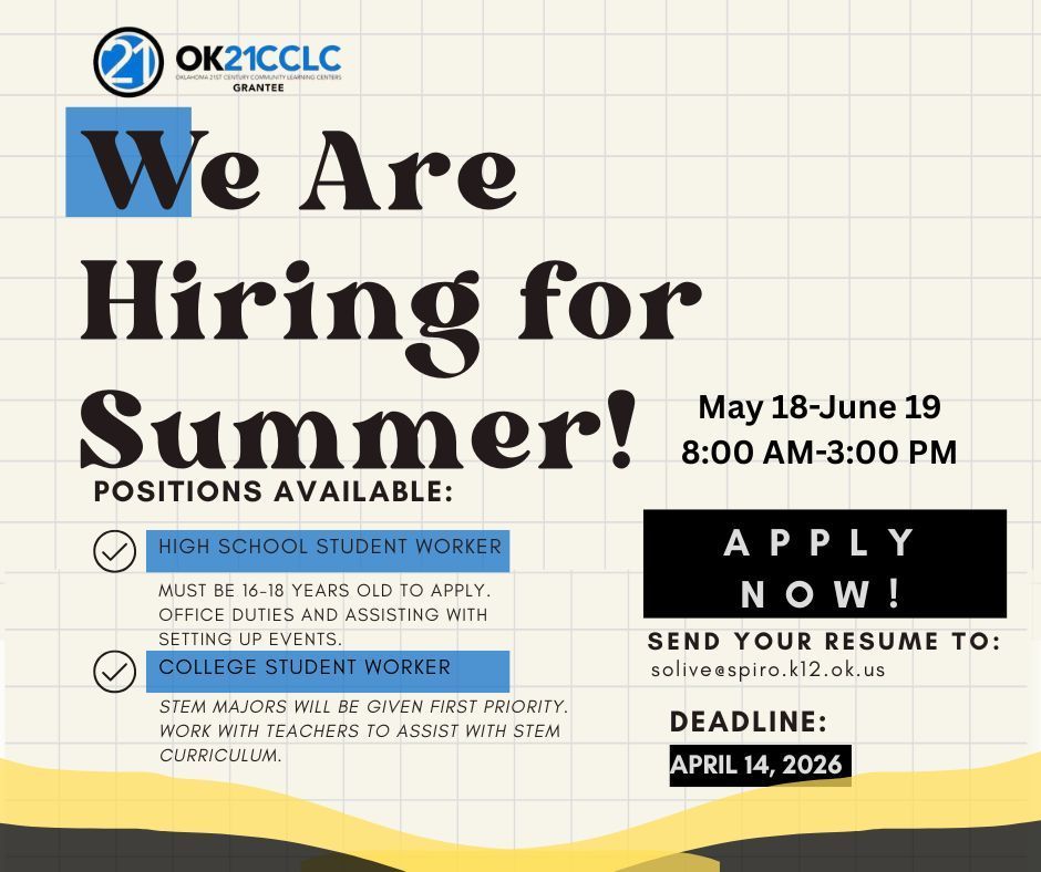 summer school job Opportunity 