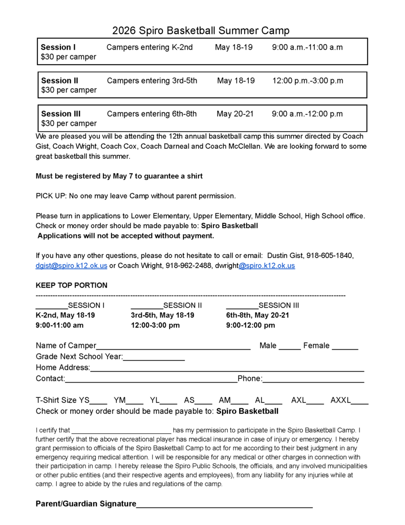 Summer basketball camp