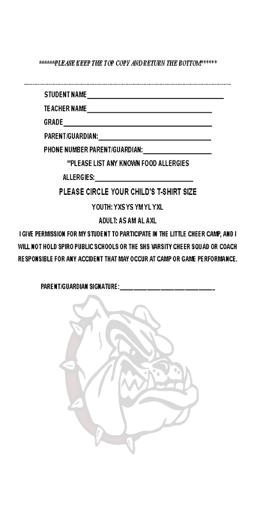 Tiny Cheer Camp