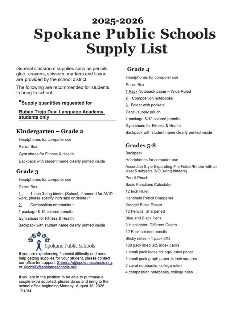 25-26 Supply List new