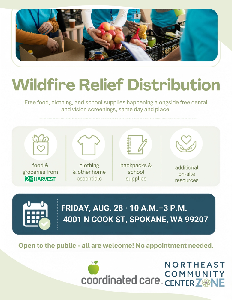 Fire relief distribution