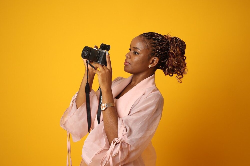 woman taking a picture