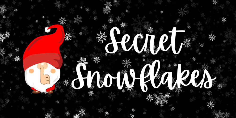 gnome and secret snowflakes title