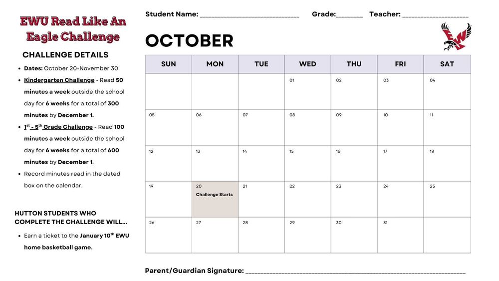 EWU Read Like an Eagle