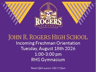 Freshman Orietnation Flyer