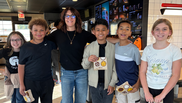 Students and teacher at McDonalds