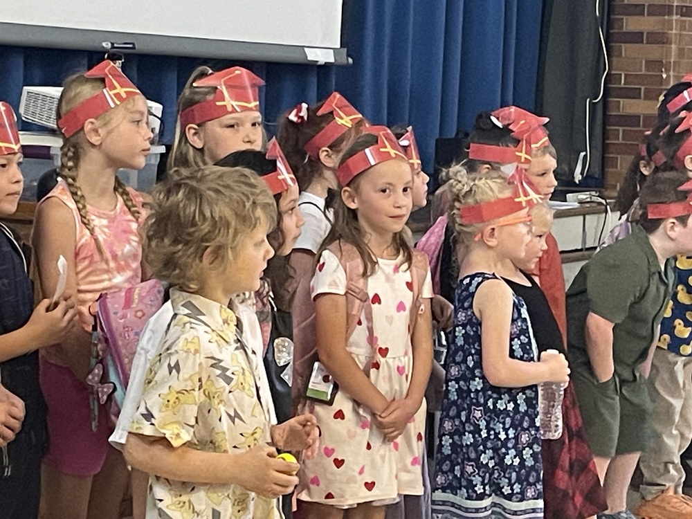 Students with hats
