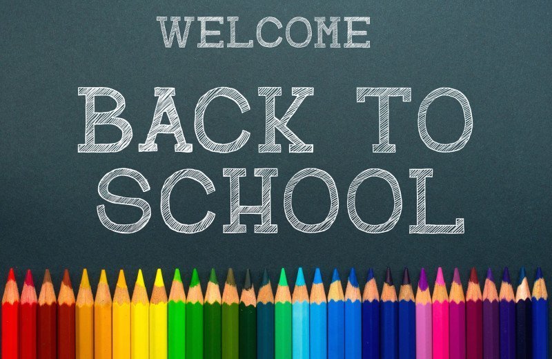 Welcome back to school banner