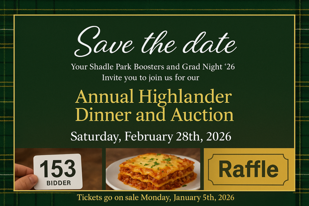 Highlander Dinner and Auction flyer