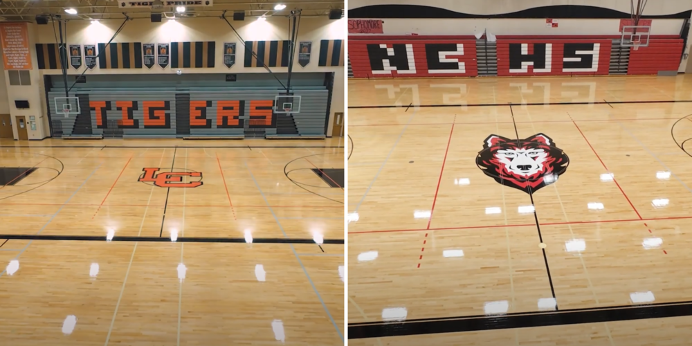 LC and NC gym floors
