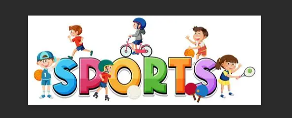 Cartoon picture that says sports