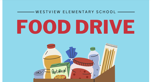 Box with food for donation