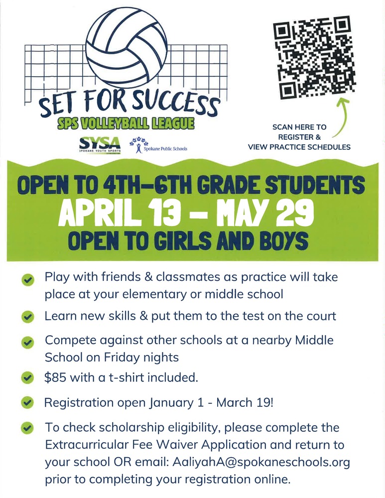 SPS Volleyball Flyer