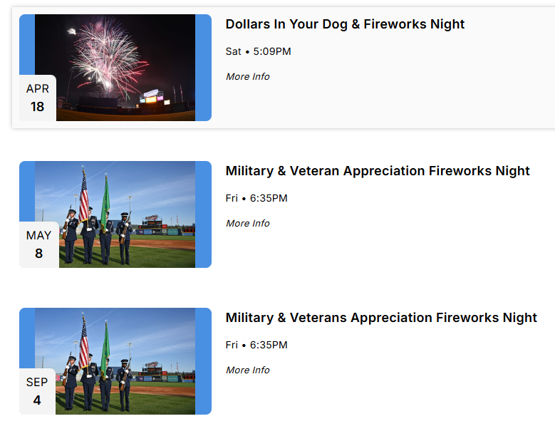 Spokane Indians Baseball Balboa Night 