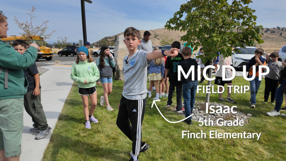 Fifth grade Finch student Isaac explores on a field trip.