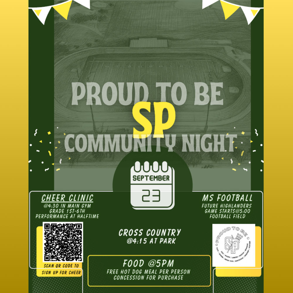 Proud to be SP Community Night Flyer
