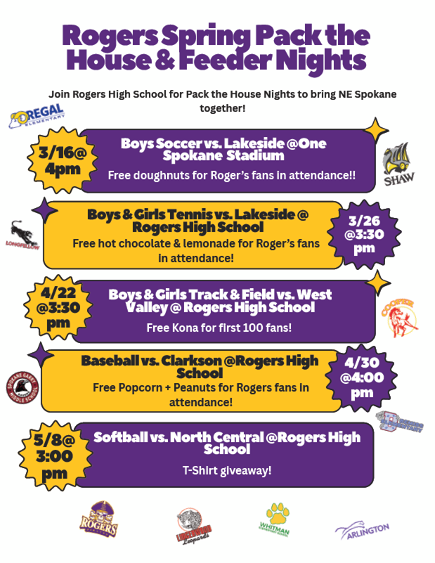 Spring Pack the House Flyer