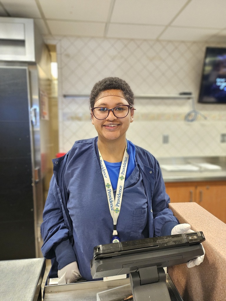 A project involving a student working at the POS station in the hospital.