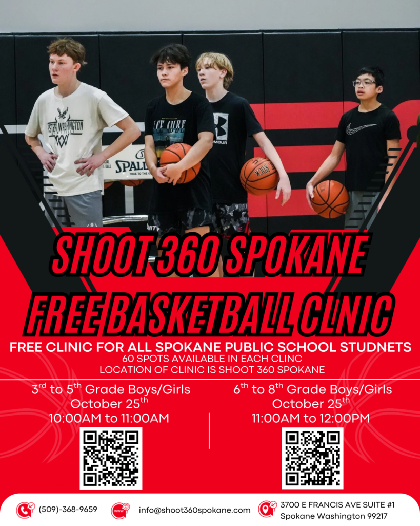 Shoot 360 Basketball Clinic flyer