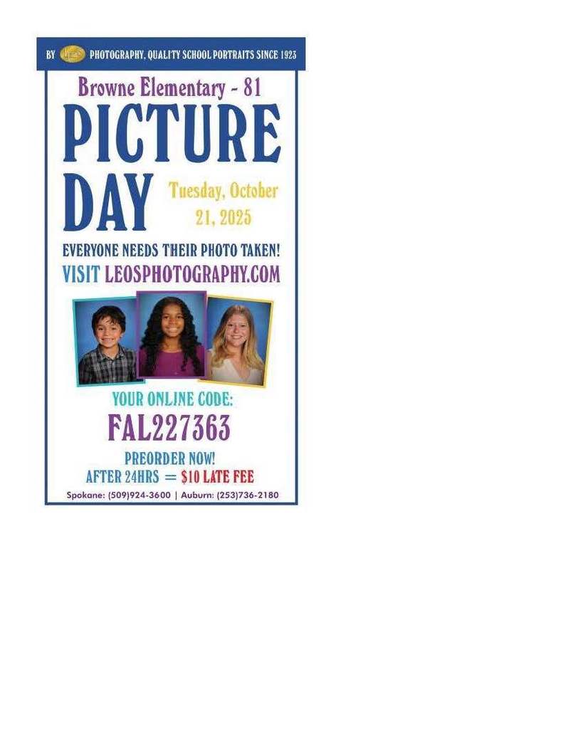 Picture Day Flyer Oct 21st