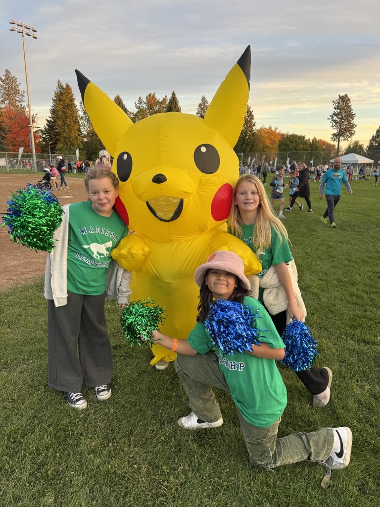 Madison leadership students with a pokemon character