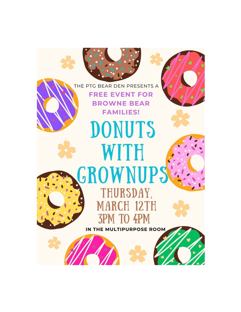 DONUTS WITH GROWNUPS 