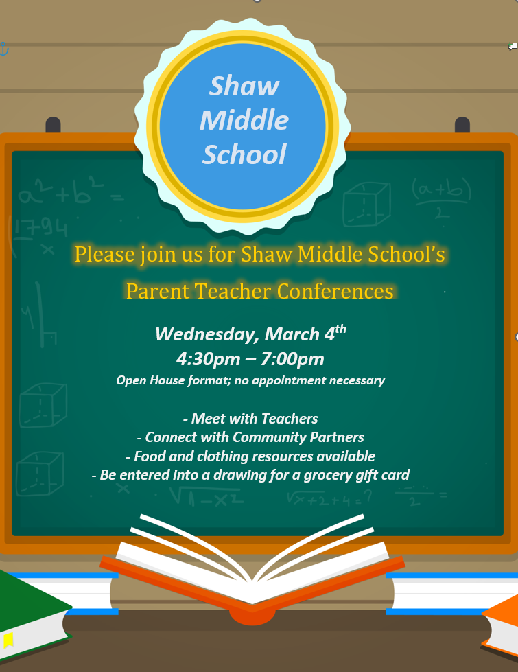 Parent Teacher Conference flyer