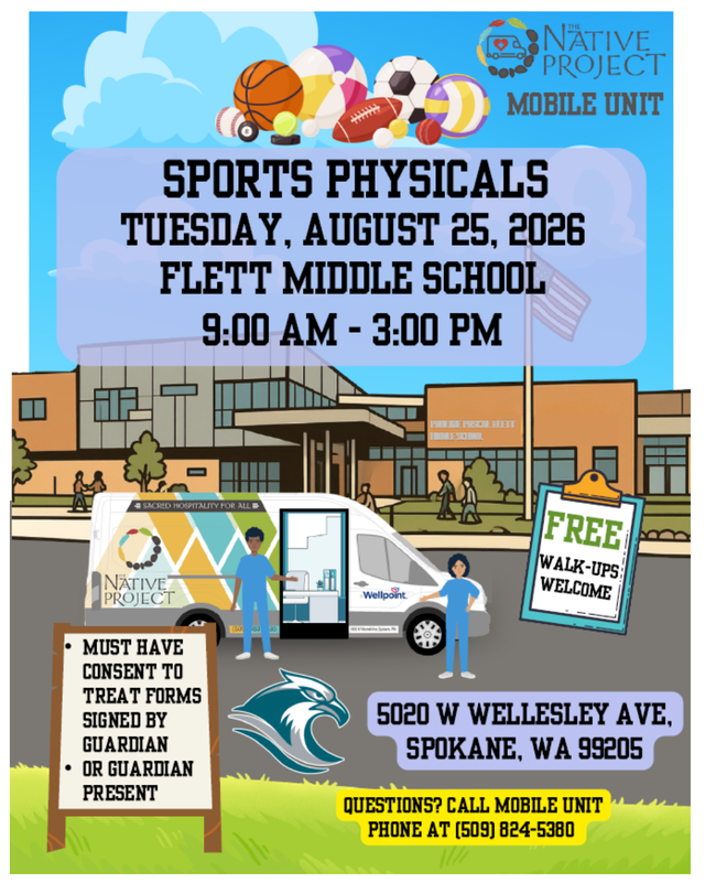 Free Sports Physicals at Flett- See Email for Permission Forms!