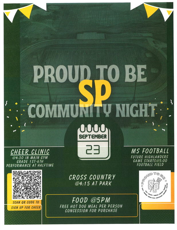 Shadle Park Community Night Flyer