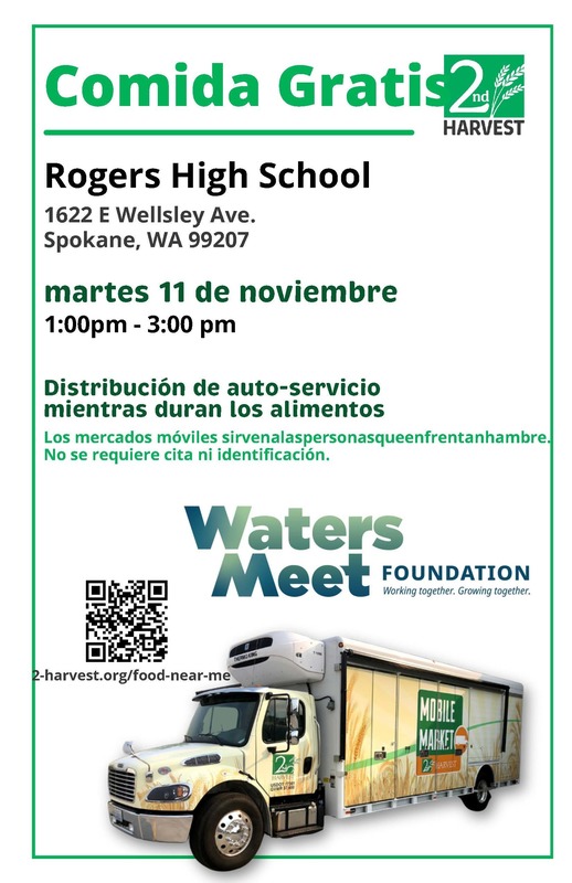 Spanish 2nd Harvest Mobile Market Rogers High School Tuesday November 11 2025