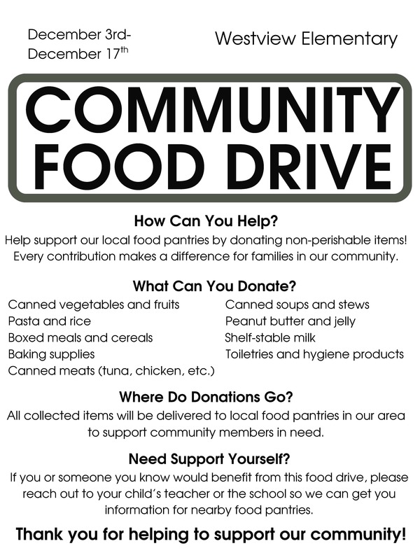 Food Drive Flyer