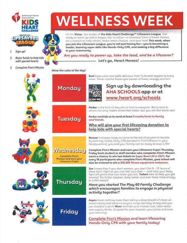 Wellness week flyer