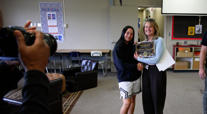 NC Student accepting special diploma