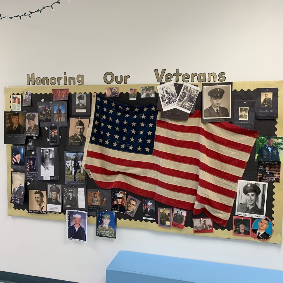 Wall of veterans