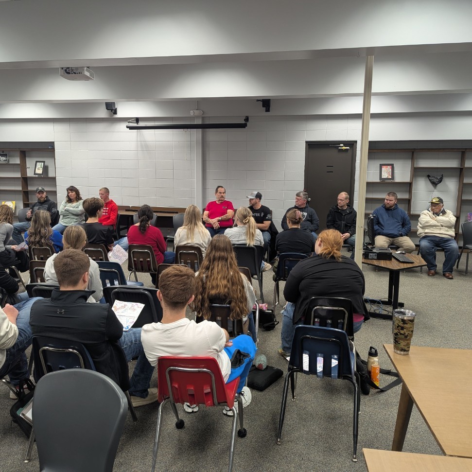 Veterans speaking to our Juniors