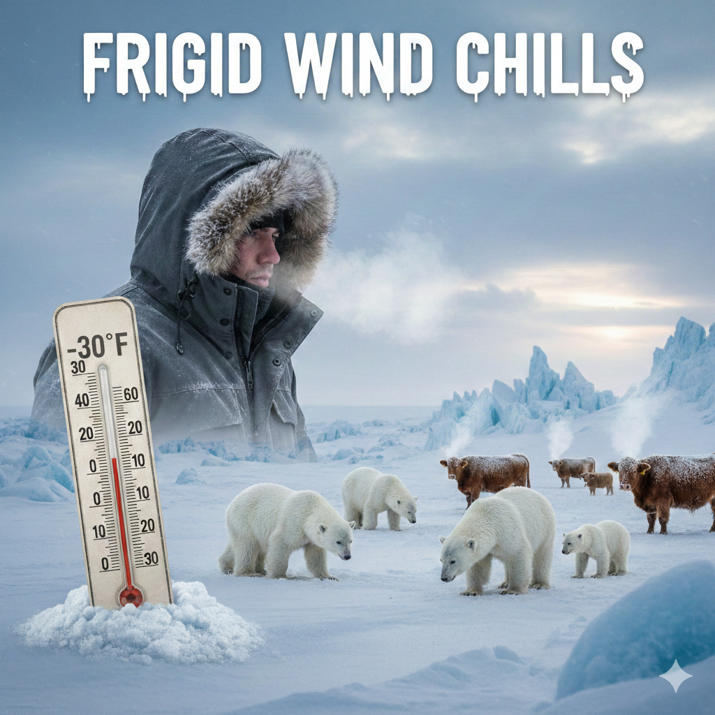 Frigid wind chills