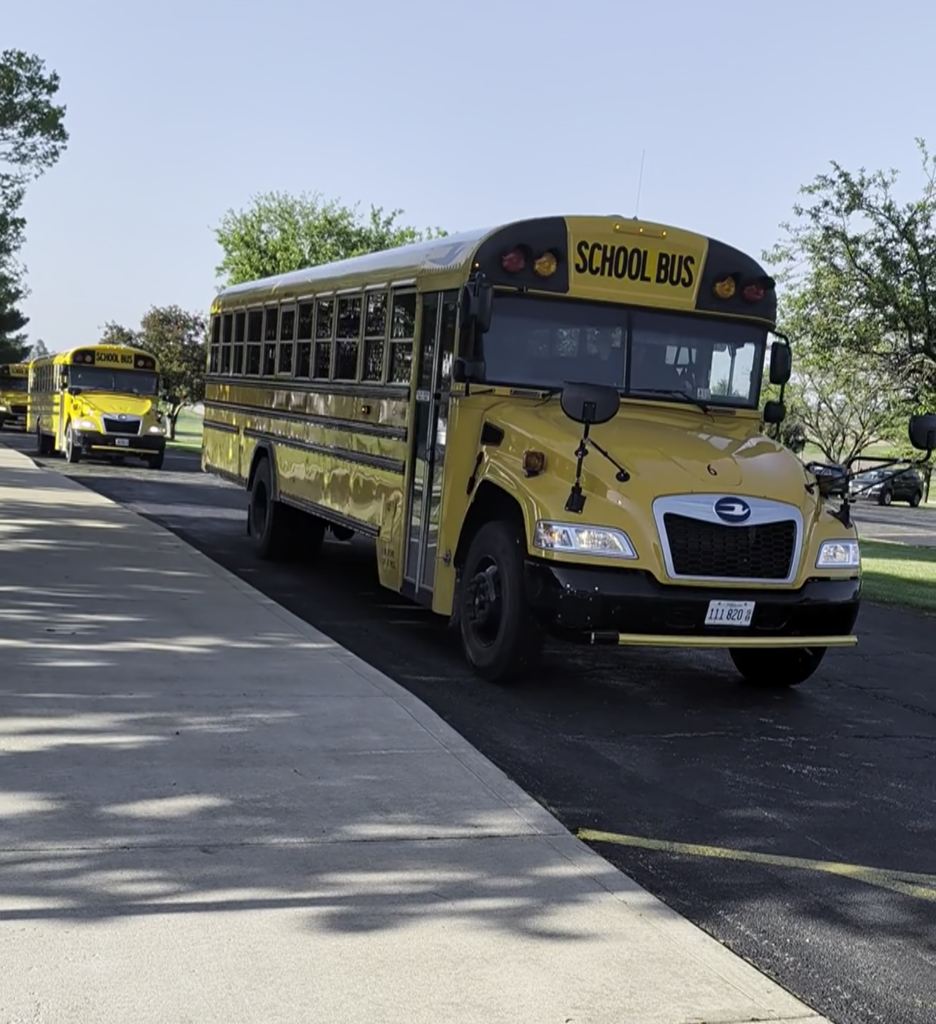 Buses going to ballet
