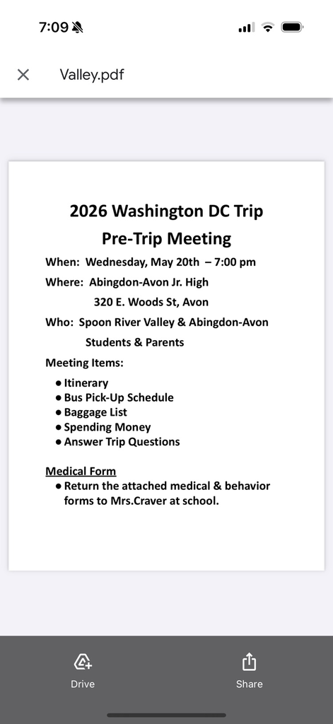 DC Trip meeting tonight
