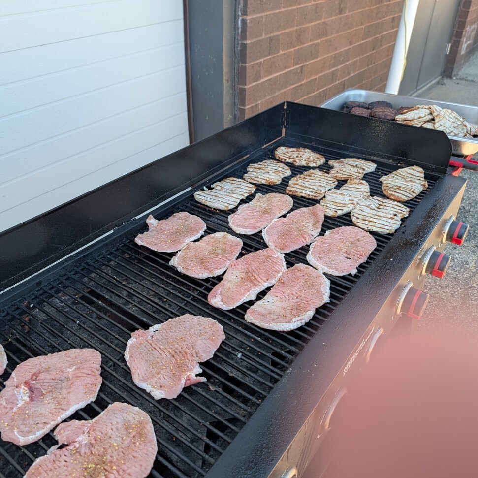 Porkchops on the grill