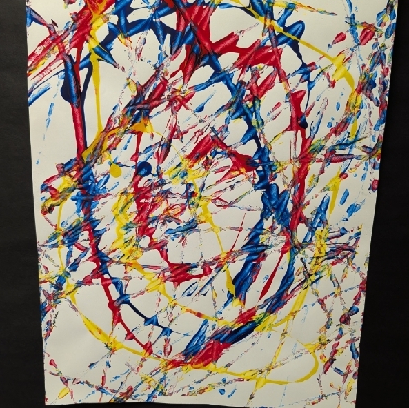 Pre School Marble Painting