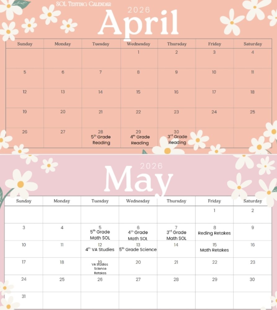 Parkside Testing Dates