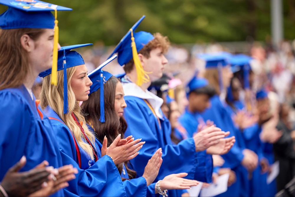 Candid photo of CHS graduates, class of 20206