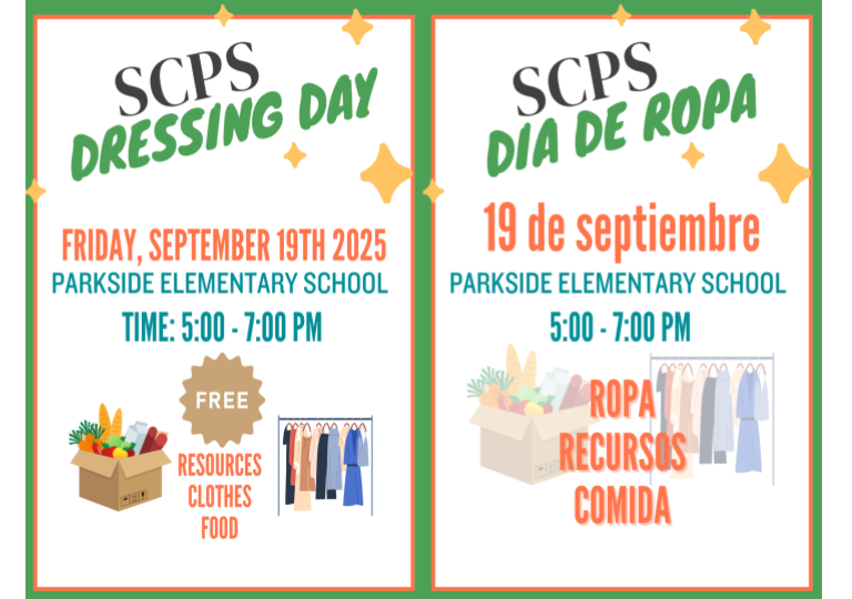 Flyer for SCPS Dressing Day advertisement