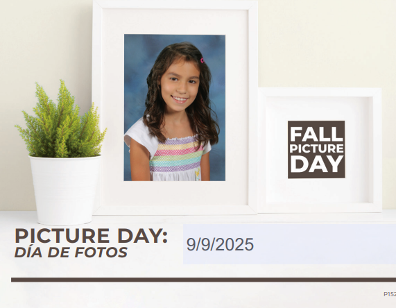 memories that last a lifetime with photo of a girl stating that picture day is 9/9