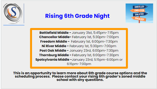 6th Grade Orientation