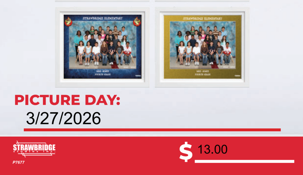 picture day 3/27/26 price $13
