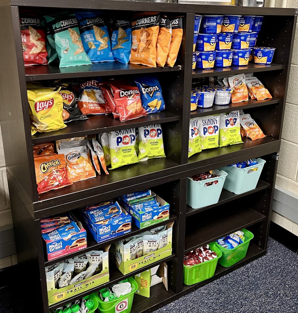 Picture of the snacks that Retex donated for the teachers in the lounge.