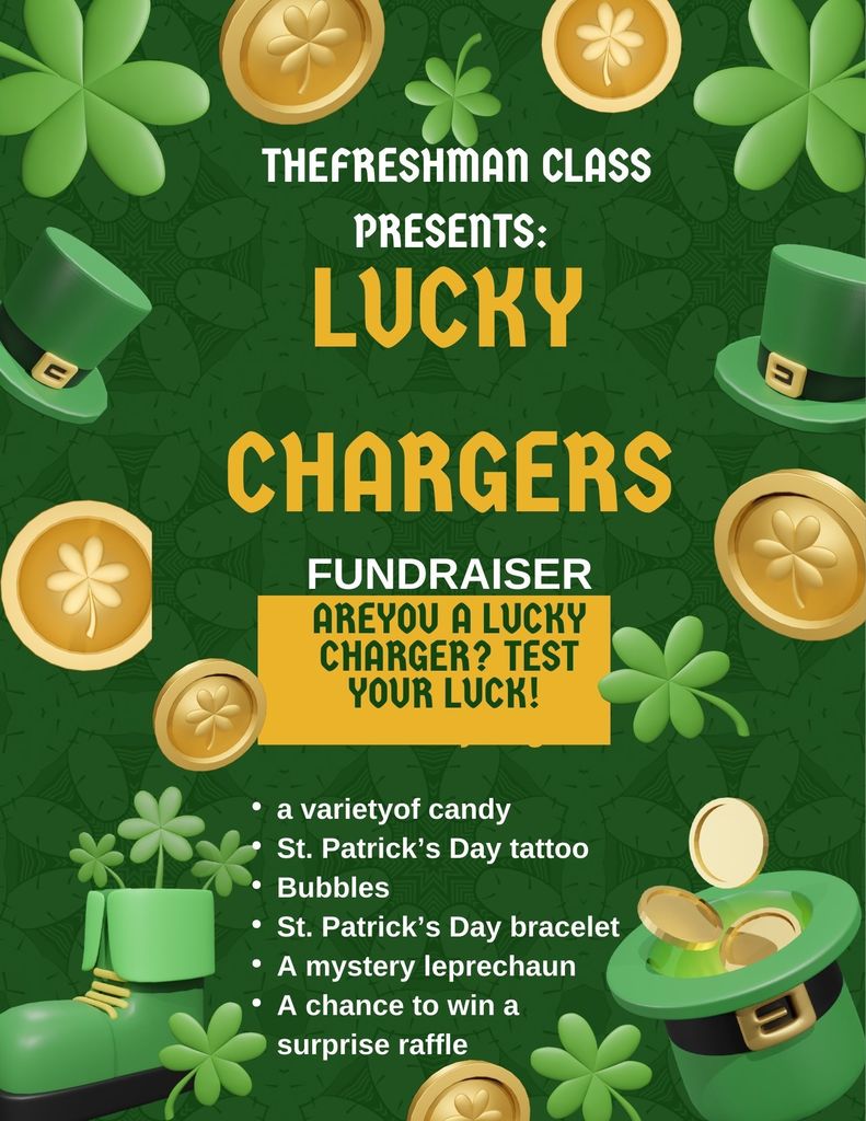 Sunday , Freshman Fundraiser, Sr. Fundraiser, Athletic calendar